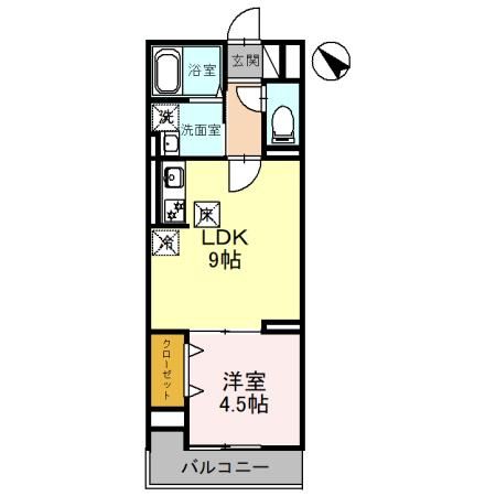 レクシア白子 Iの間取り