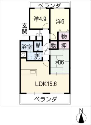 グラン・ポルト別名の間取り