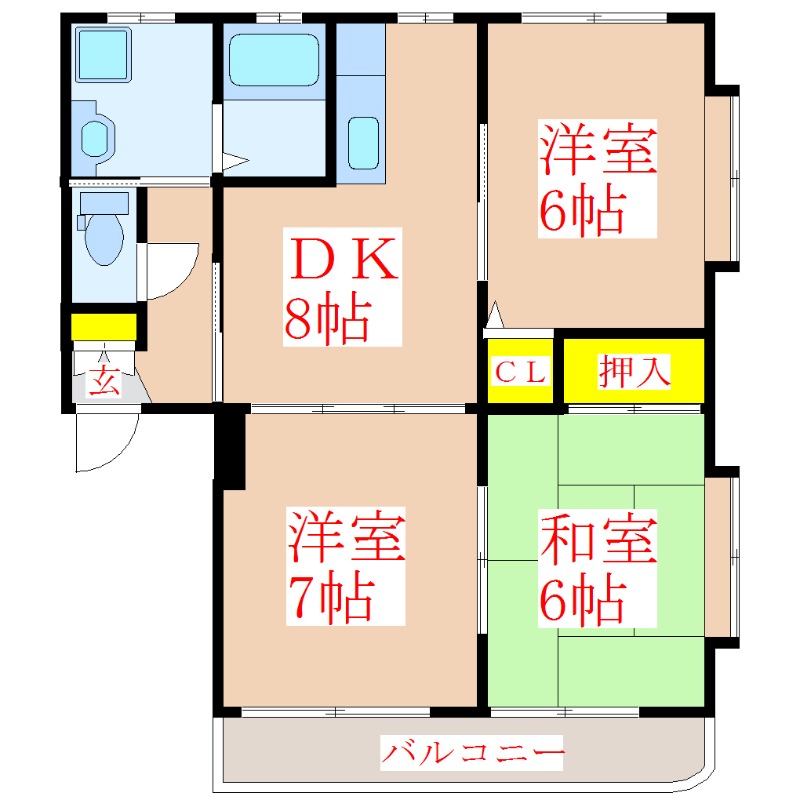 ブランシェ藤助の間取り