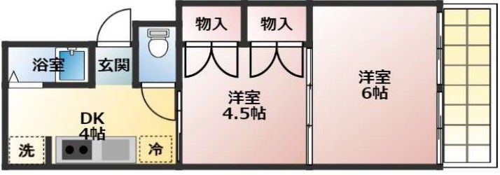 神戸市北区緑町のマンションの間取り