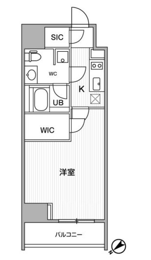 渋谷区恵比寿のマンションの間取り