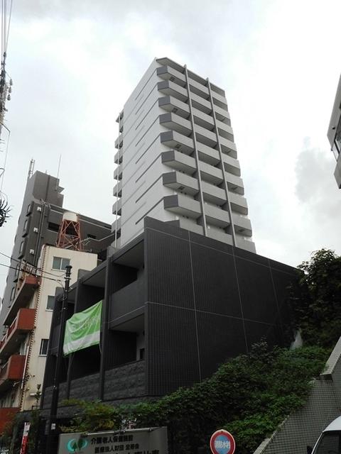 【渋谷区恵比寿のマンションの建物外観】