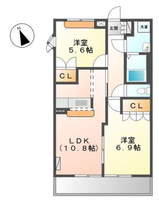 柏市酒井根のアパートの間取り