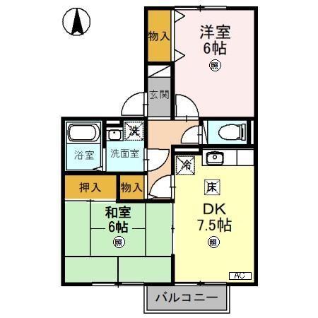 【メゾン・スプリングス　Ａの間取り】