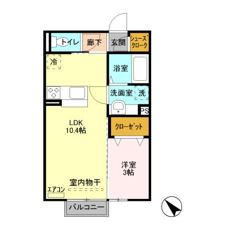 カステロ城南の間取り