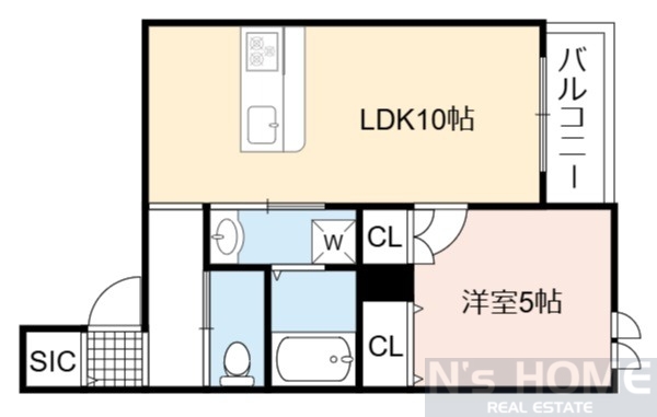 エリタージュ新森の間取り