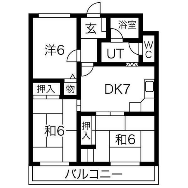 【カーサ・ヌーヴォ三国丘の間取り】