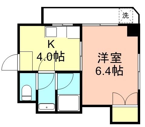 和歌山市広瀬通丁のマンションの間取り