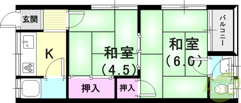 アンコート宮丘の間取り