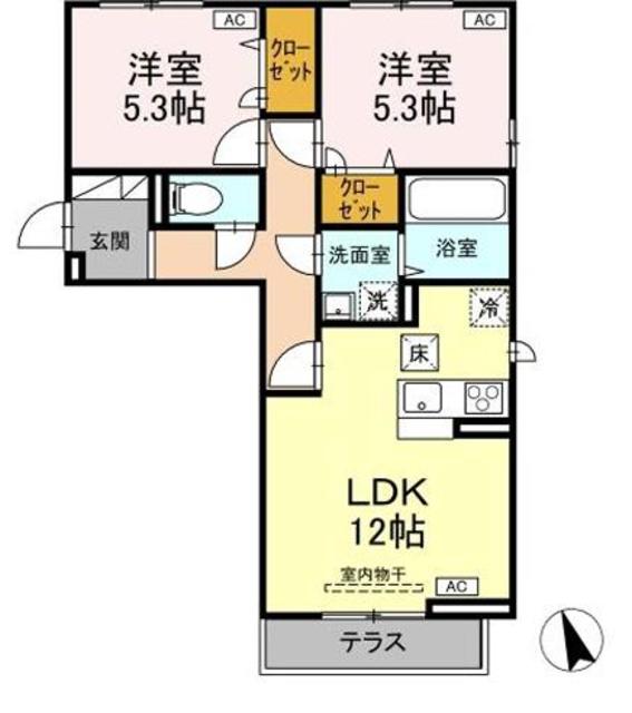 カサヴェールの間取り