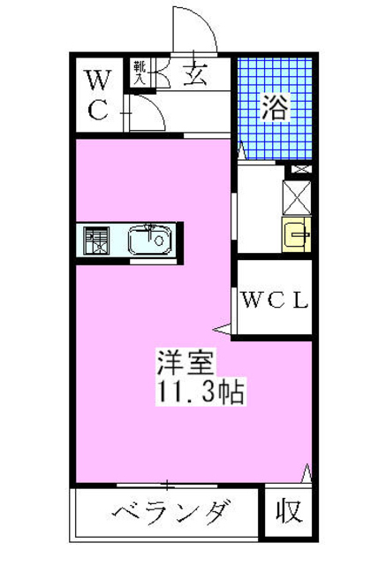 ヴェルク弐番館の間取り