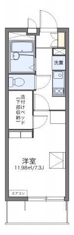 レオパレスプレンソレイユの間取り