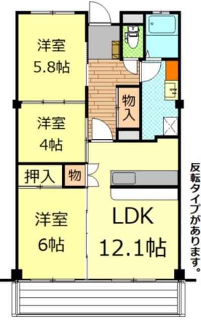 御殿場市北久原のマンションの間取り