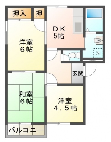 フレグランス清水の間取り