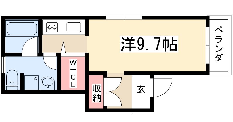 フラット矢田南の間取り