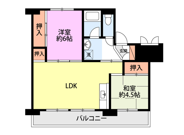 ビレッジハウス燕2号棟の間取り