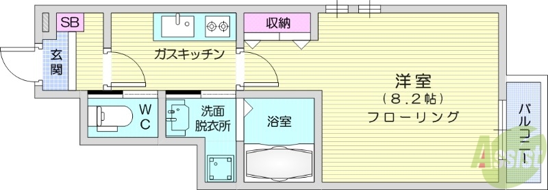 Befine門前町の間取り