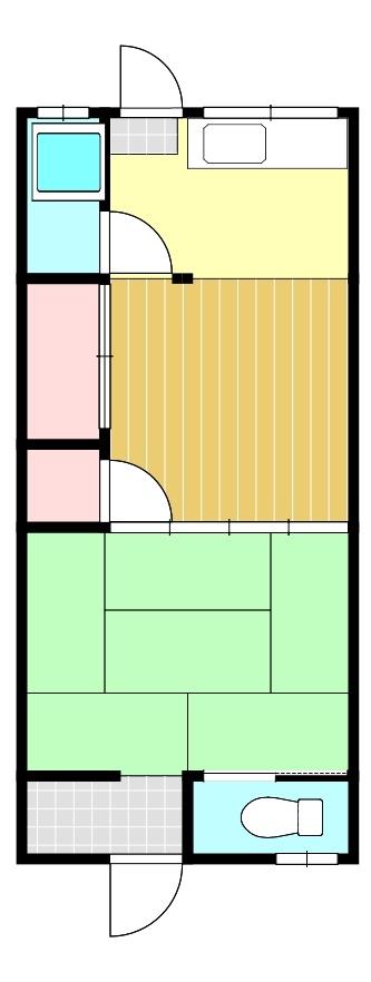 小戸アパートの間取り