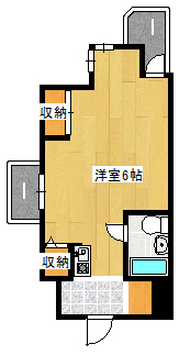 神戸市灘区岩屋北町のマンションの間取り