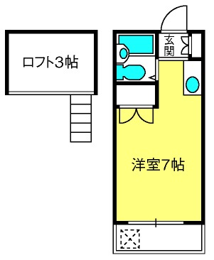 キャロットハウス稲荷町の間取り