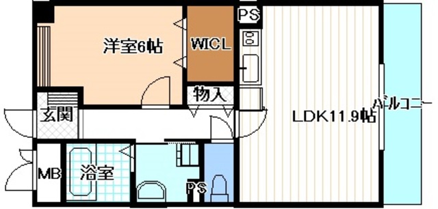 リアンリュー４３の間取り