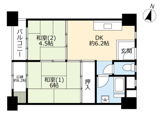 ＵＲ鈴蘭台第四の間取り