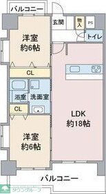 名古屋市瑞穂区八勝通のマンションの間取り