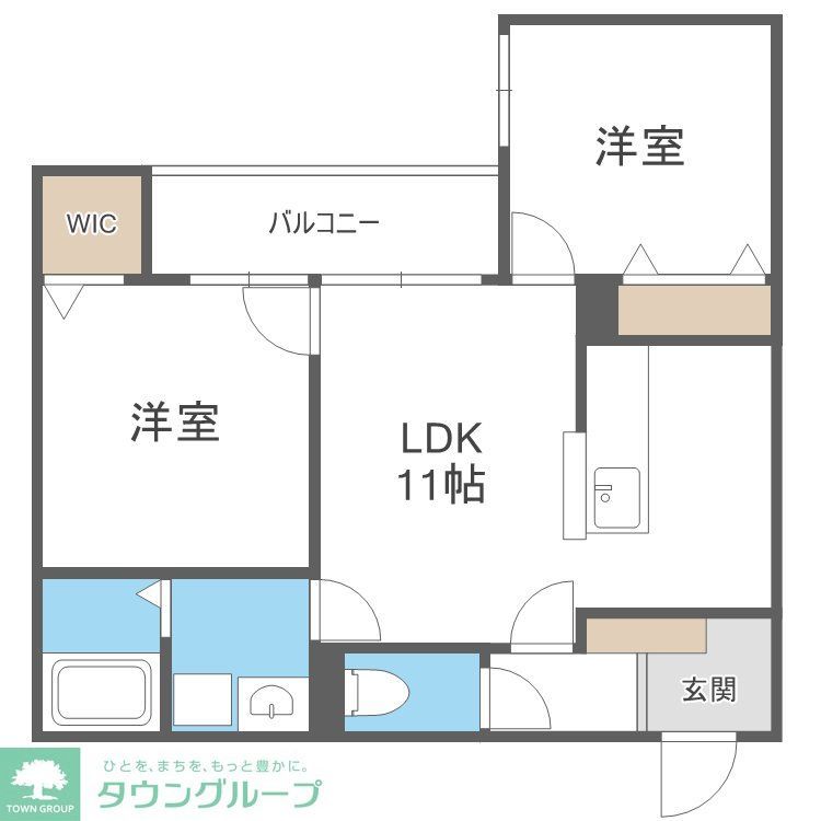 福岡市早良区次郎丸のアパートの間取り