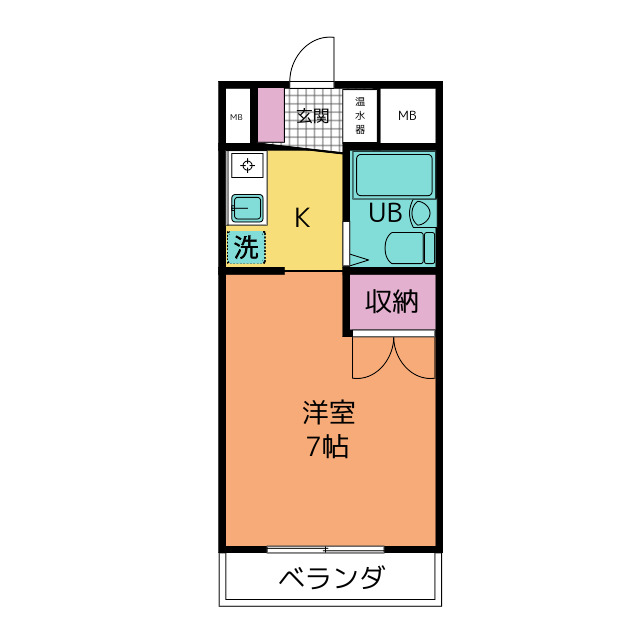 エスポワール高辻の間取り