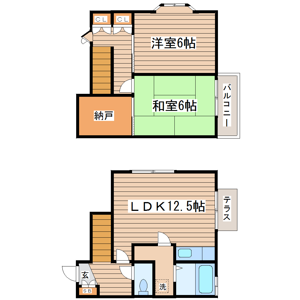 八乙女庵の間取り