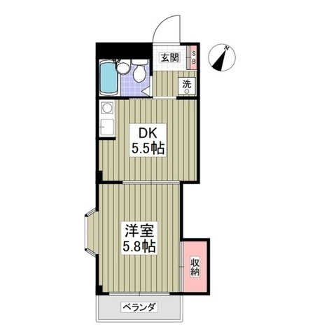 川崎市高津区向ケ丘のマンションの間取り