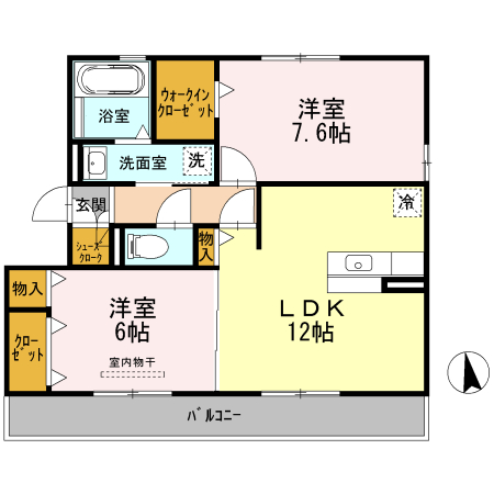 コート　フォレスタの間取り