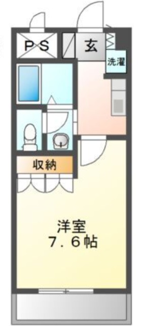 京都市伏見区桃山町大島のマンションの間取り