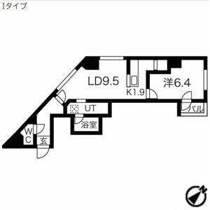 【札幌市西区琴似二条のマンションの間取り】