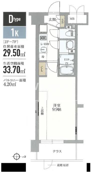 ソルテラス京都洛南の間取り