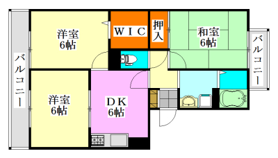 ハイローズ船橋弐番館の間取り