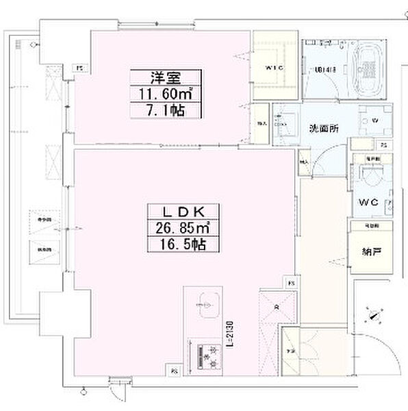 神谷町レジデンス壱番館の間取り