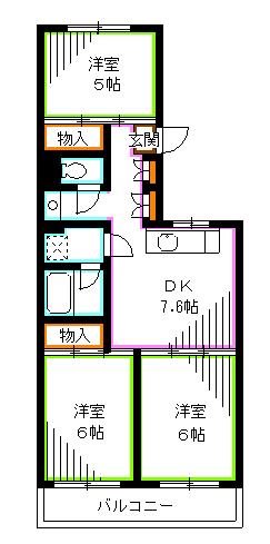 中野区江古田のマンションの間取り