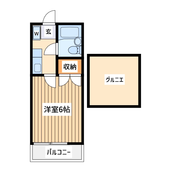 コーポ菅生台第2の間取り