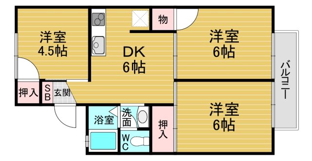 HONMACHIハウスの間取り