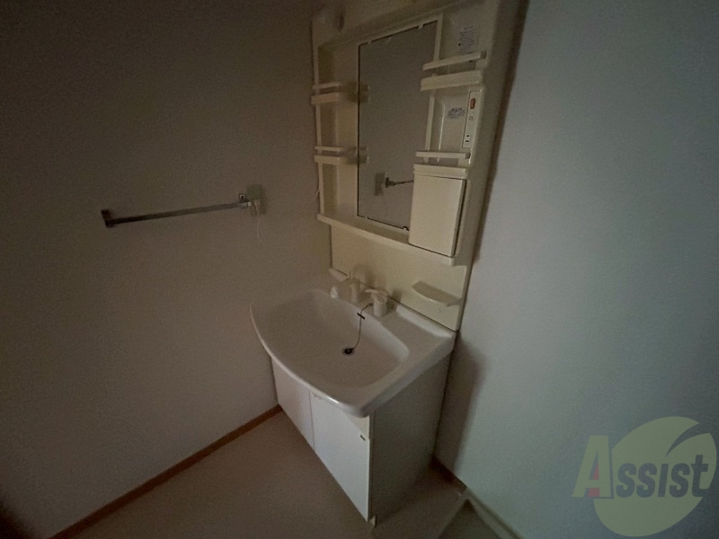 洗面設備　シャンプードレッサーなので身支度しやすそうですね。