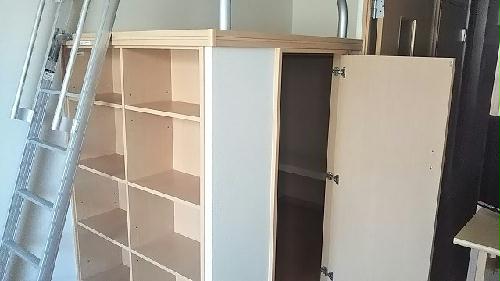 その他部屋・スペース　ハイベッド内部にもお荷物収納いただけます！