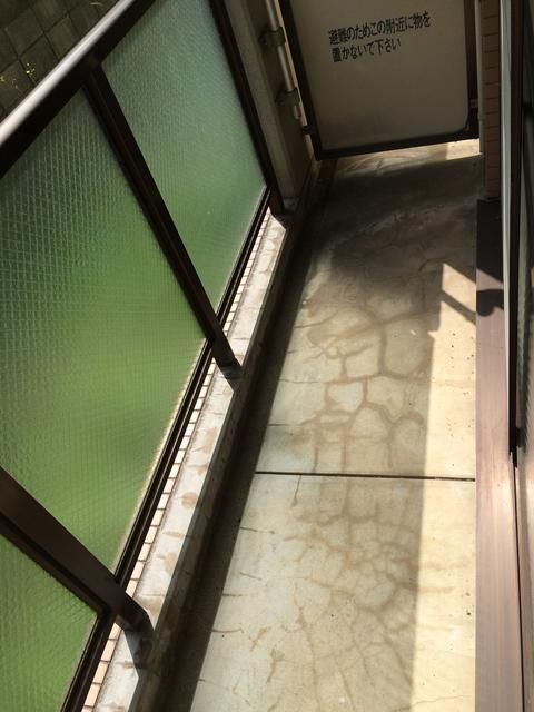 バルコニー　外からの目が気にならないバルコニーで洗濯物が干せます