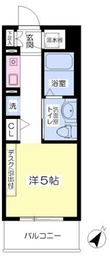 地下鉄空港線 祇園駅 徒歩2分 13階建 築14年の間取り写真