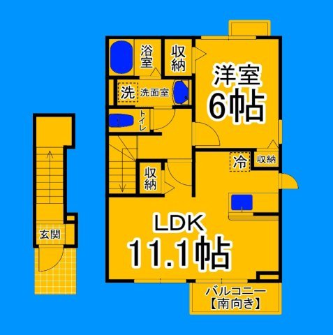 地下鉄御堂筋線 新金岡駅 徒歩14分 2階建 築18年の間取り写真