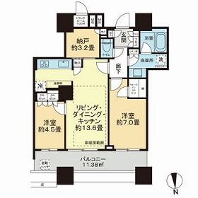 パークシティ大崎ザタワーの間取り写真