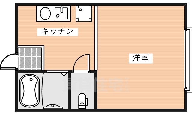 奈良市富雄北のマンションの間取り