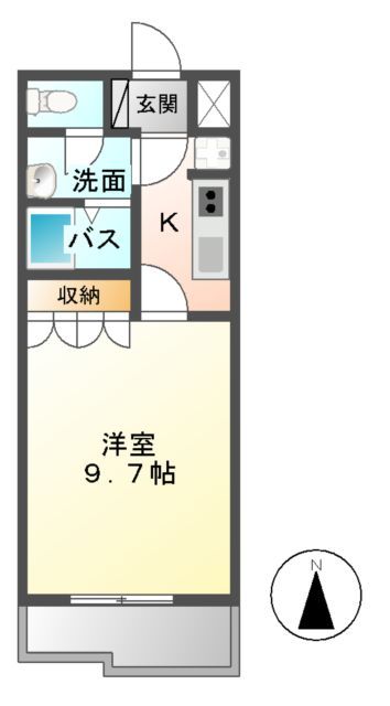 日立市川尻町のアパートの間取り