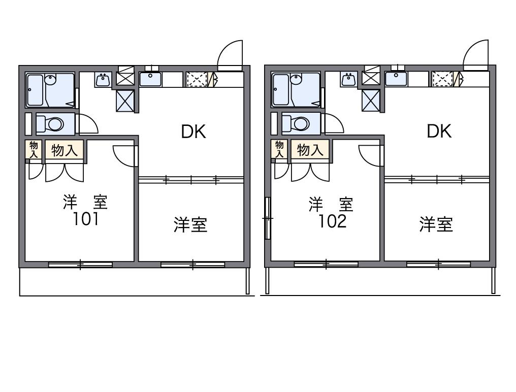 レオパレスＥＶＡＨIIの間取り