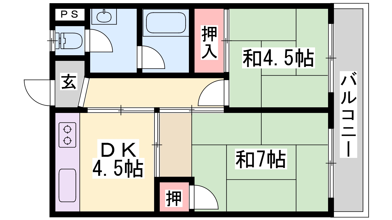 シャトー東洋の間取り